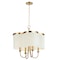 Maxim Lighting Clover 4-Light Chandelier 12246OFSBR - alternate 1